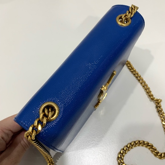 ❌SOLD❌Authentic Saint Laurent Grain De Poudre Small Monogram Kate Bag. - Picture 7 of 14